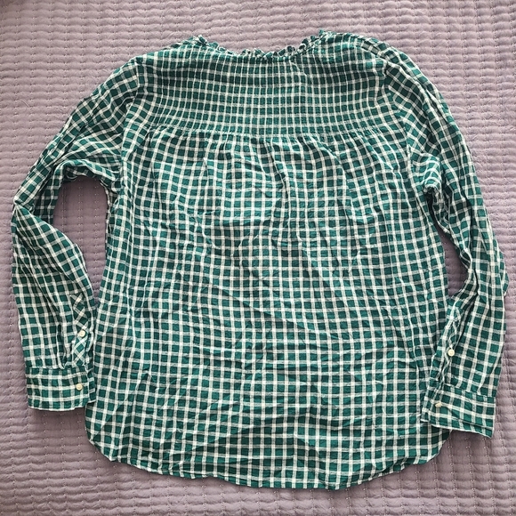 J.Crew windowpane print popover top - Picture 5 of 6